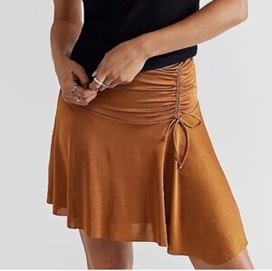 Free People Who’s That Mini Skirt in Cathaway Spice size XS